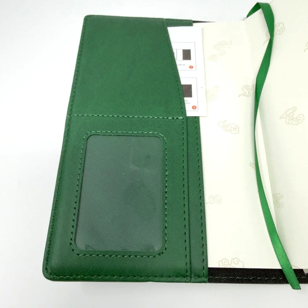 Tiefossi Dragon Notebook Journal Combination Lock Faux Leather Green Lined Pages